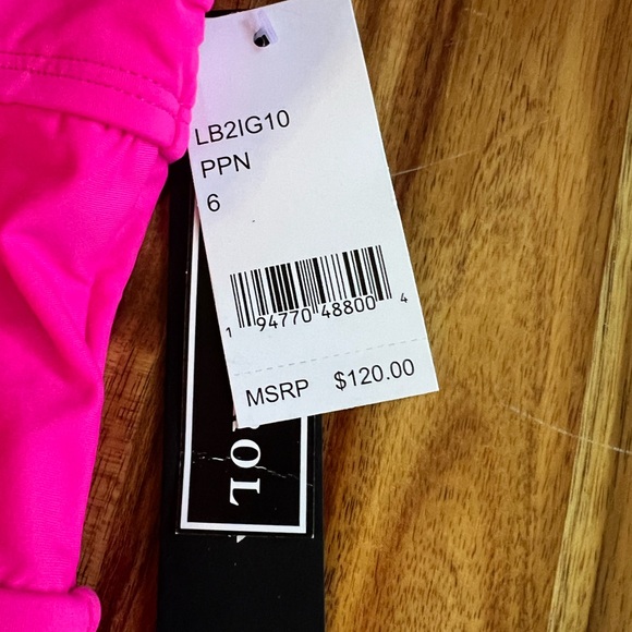 La Blanca One Shoulder Cut Out One Piece, Pop Pink, Size 6, NWT - Picture 5 of 13